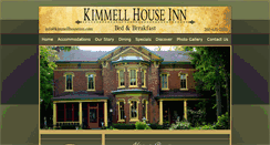 Desktop Screenshot of kimmellhouseinn.com